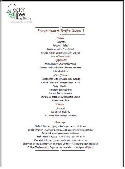 International Buffet by Cedar Tree Hospitality (OLD)