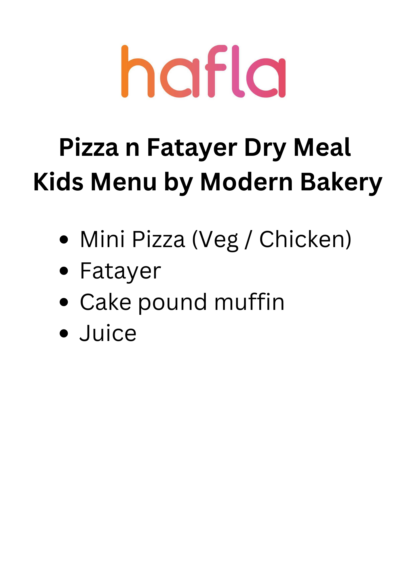 Kid's Meal Box by Modern Bakery