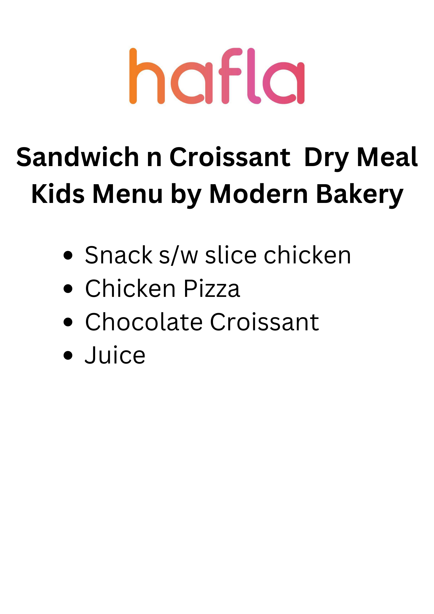 Kid's Meal Box by Modern Bakery