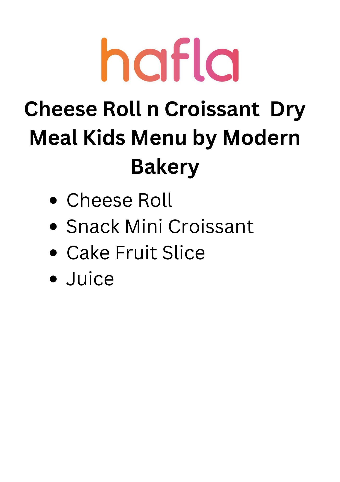 Kid's Meal Box by Modern Bakery
