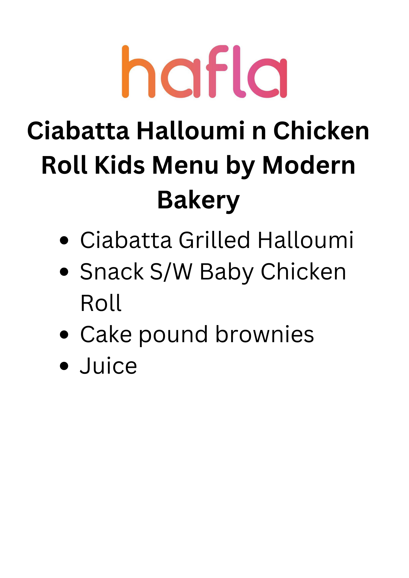 Kid's Meal Box by Modern Bakery