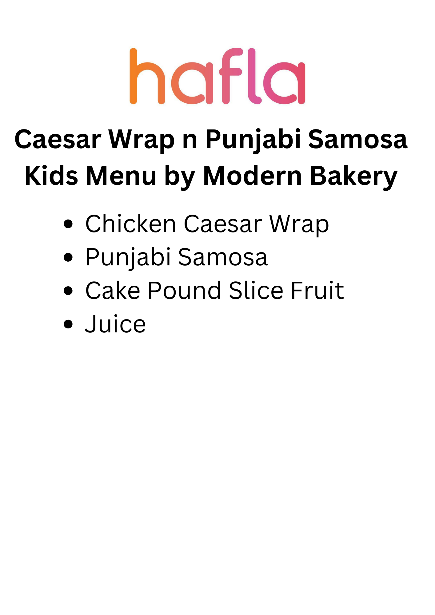 Kid's Meal Box by Modern Bakery