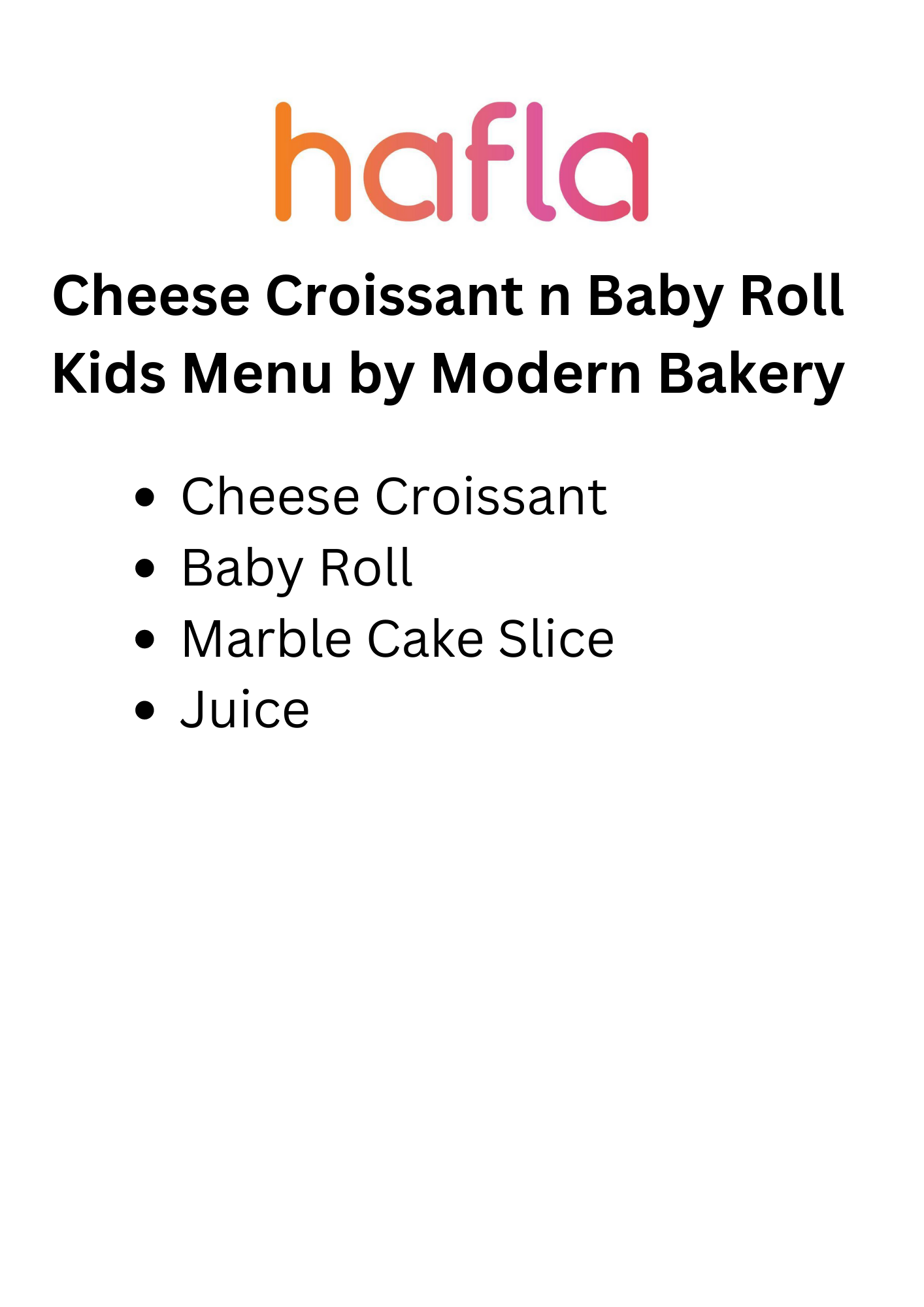 Kid's Meal Box by Modern Bakery