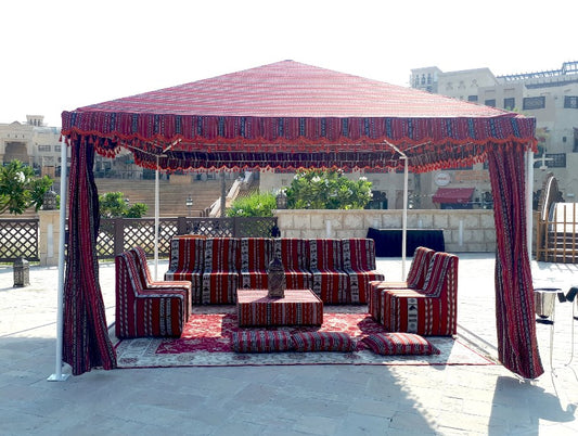 Ramadan Premium Majlis Setup For 9 + 3x3 Tent - Monthly Rental