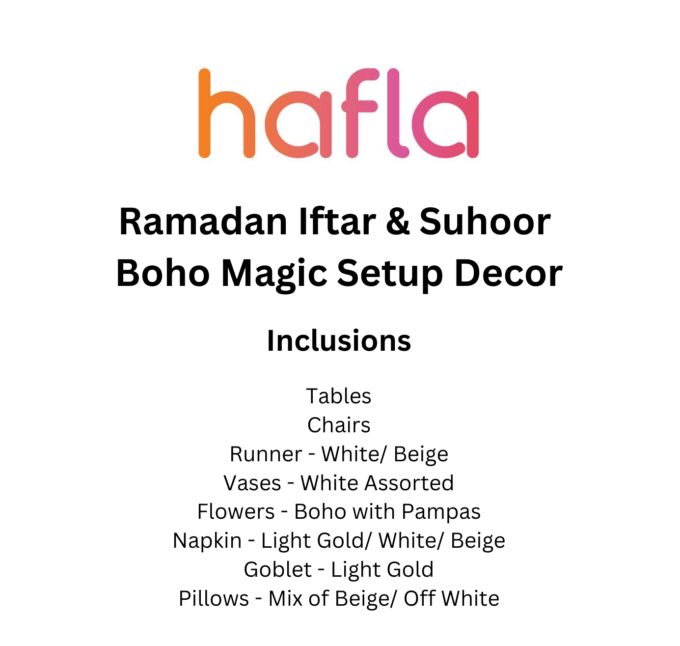 Ramadan Iftar & Suhoor Boho Magic Setup Decor