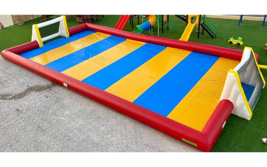 Low Ground Soapy Football Field Dubai