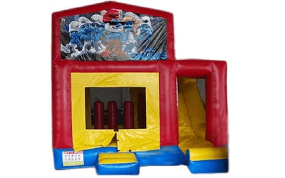 Smurf Combo Bouncy Castle Dubai