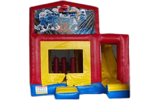 Smurf Combo Bouncy Castle Dubai