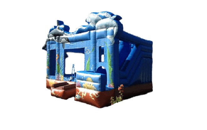 Large Blue Fish Bouncy Dubai