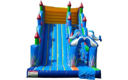Blue Dolphin Inflatable Slide Dubai