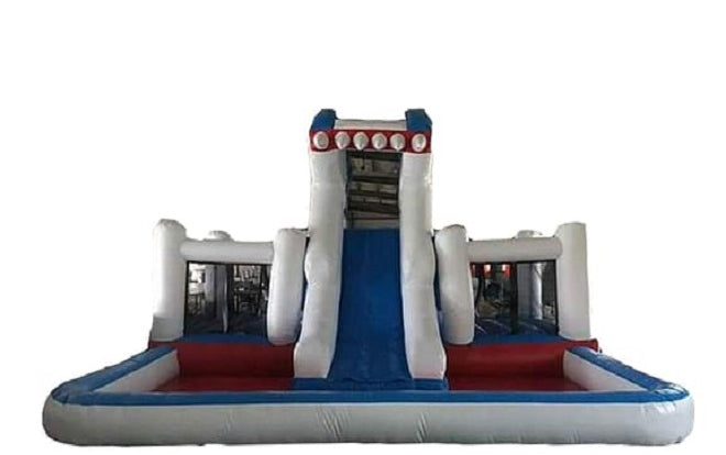 White Water Splash Bouncy With Slide Dubai