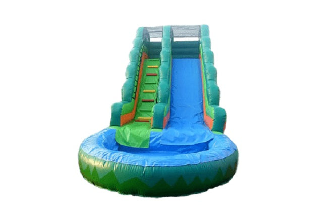 Green Water Inflatable Slide Dubai