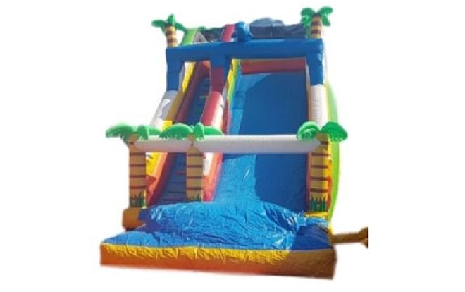 Inflatable Blue Water Slide Dubai