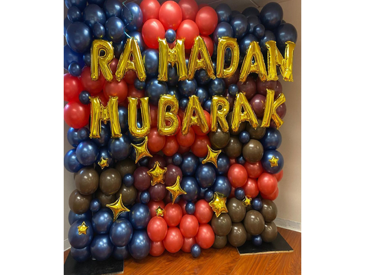 Ramadan Mubarak Balloon Wall
