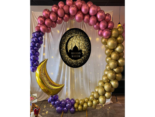 Ramadan Kareem Fabric Balloon Mix Decor Package