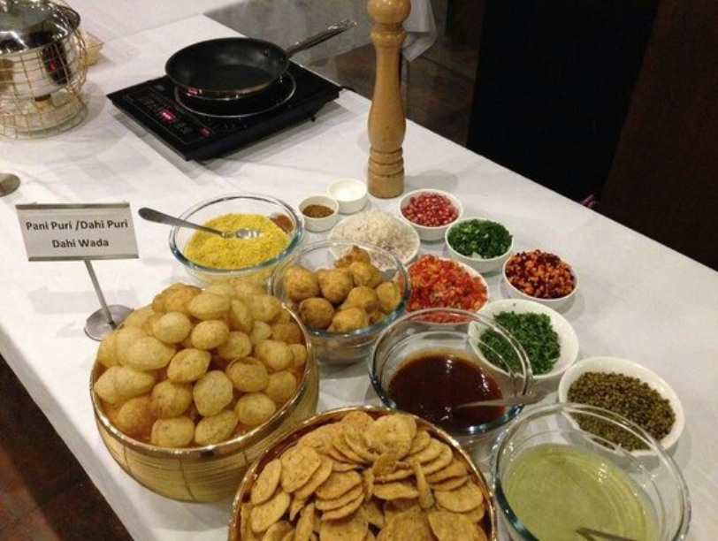 Live Indian Chaat Station By Swades Catering