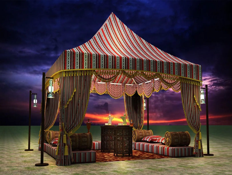 Ramadan Premium Majlis Setup For 12 + 5x5 Tent - Monthly Rental