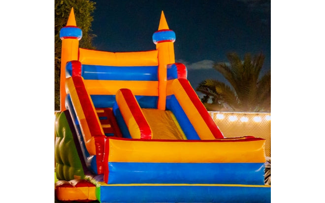 Dry Slide With Safety Wall